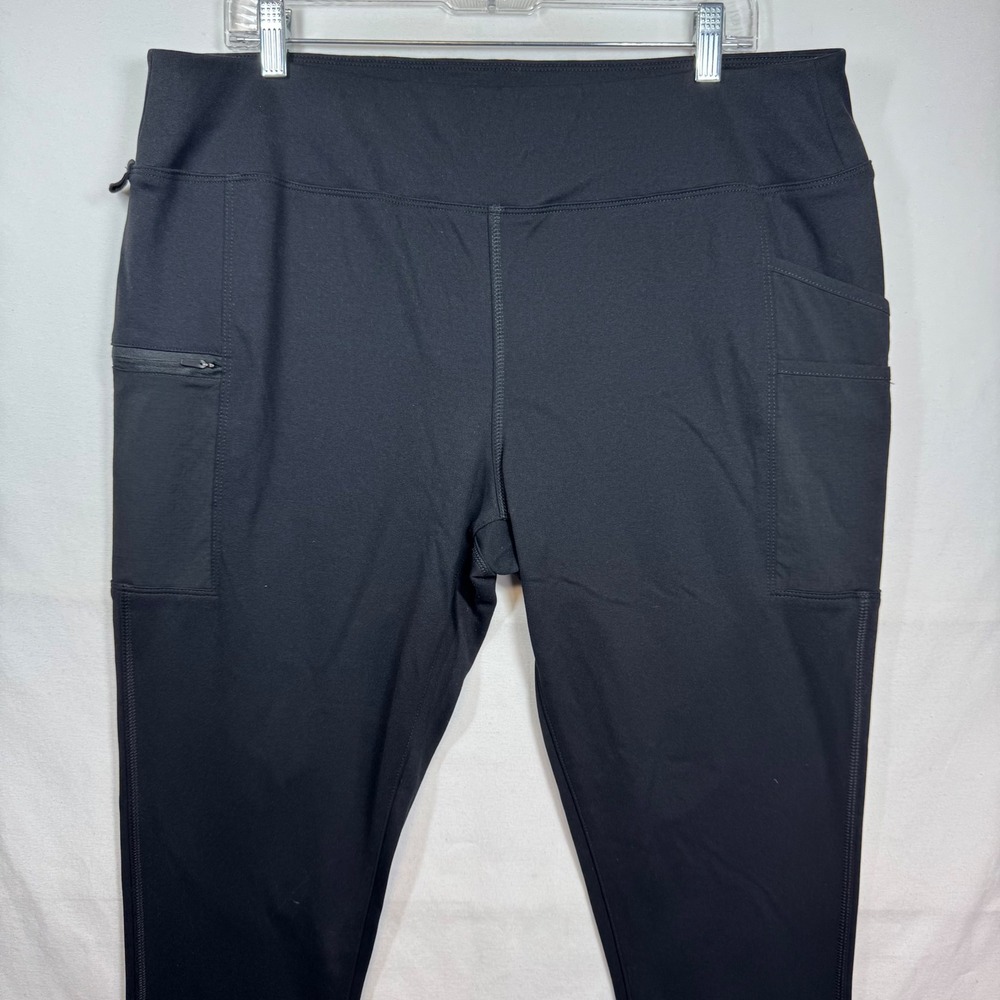 Carhartt Force Black Fitted Cargo Leggings Women XL Utility Work Pants High Rise